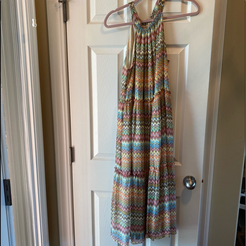 Sundance chevron/zigzag sundress in size Large in EUC
